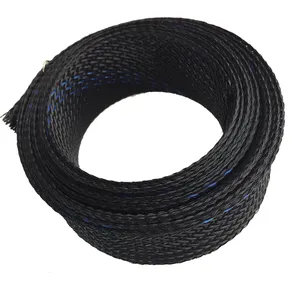 Non Toxic Wholesale Braided Expandable Sleeving Manufacturer PET Cable Protective Sleeve