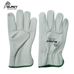 ถุงมือหนังลูกรอกหนังวัว,นิ้วโป้งปีก,เสริมนิ้วชี้ - Product Image 2