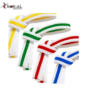 Cinturones de Artes Marciales de Taekwondo, Karate y Judo Baratos, Cinturón de Color 100% Algodón - Product Image 1