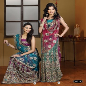 Las últimas mujeres tradicionales de la India, ropa de diseñador, Bandhani work Bandhani Sarees En Surat - Product Image 5