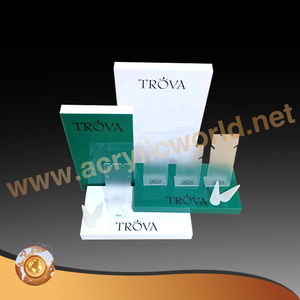 Soporte de exhibición personalizado, fundas acrílicas, joyería transparente, pulsera, logotipo de seda - Product Image 5