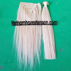 Extensions de cheveux vierges Remy 100% humains à clipser en provenance du Vietnam, longueur 8"-40", 100g - Product Image 1
