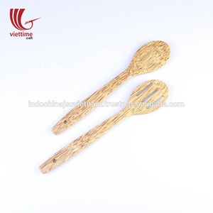 Mini cuillère en bois de coco, spatule de cuisine, ustensiles de cuisine écologiques, vente en gros - Product Image 3