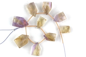 Gema de ametrina Natural en forma de pentagonal, piedra preciosa Natural de alta calidad, cortada a mano sin tratamiento para fabricación de joyas, cuentas - Product Image 4