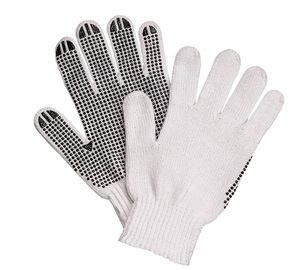 Gants de travail industriels de sécurité à pois imperméables et antidérapants en polyester de plage tricotés au design personnalisé en gros - Product Image 3