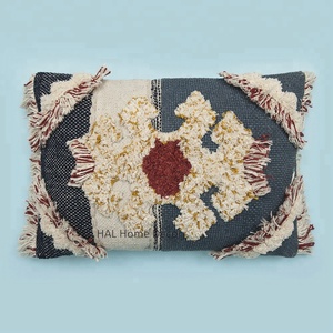 Funda De Almohada decorativa con mechones bohemios, fundas de cojines lumbares peludos, cómodas y elegantes - Product Image 4