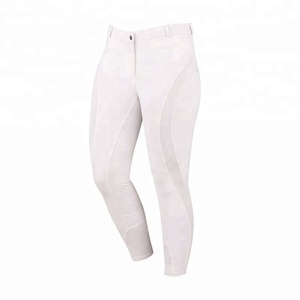 Culotte blanche à fond intégral pour femmes pour l'équitation équestre en nylon Jodhpurs Logo personnalisé chemise imprimée en silicone Leggings inde - Product Image 3