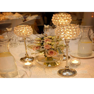 Support cristal doré pour mariage, Center de pièces, décoration, en cristal doré, pour cérémonie de mariage, dernier Design - Product Image 1