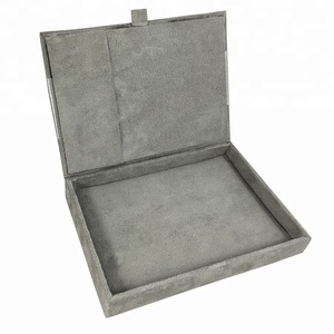 Joyero de cuero con logotipo impreso de lujo para decoraciones de boda - Product Image 4