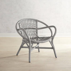 Fabulous White Painted Wicker/<b>rattan</b> <b>Chair</b> - Product Image 4