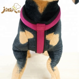 Harnais en Nylon Rose rouge, personnalisé, pour chien, avec rembourrage polaire, meilleure vente - Product Image 3