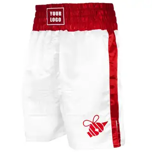 Pantaloncini da boxe stampati design personalizzato/pantaloncini Muay Thai MMA lotta pantaloncini da boxe all'ingrosso per uomo