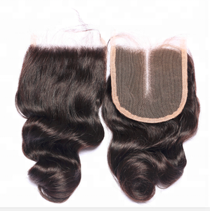 Invisible <b>Lace</b> Closure Natural Indian Virgin Remy 100% Human Hair - Product Image 2