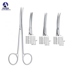 Gunting Medis <span class=keywords><strong>Mayo</strong></span> Lurus 7 ''Tumpul Bedah Bedah Bedah Bedah Bedah Gunting Bedah Gigi Pembedah Jaringan - Product Image 2