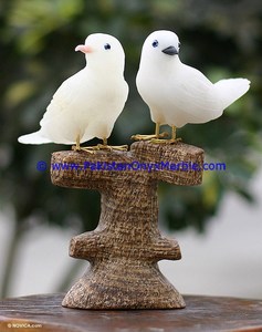 Statue de colombe/pigeon/oiseau, figurine d'animal, ornements et décoration de jardin - Product Image 5