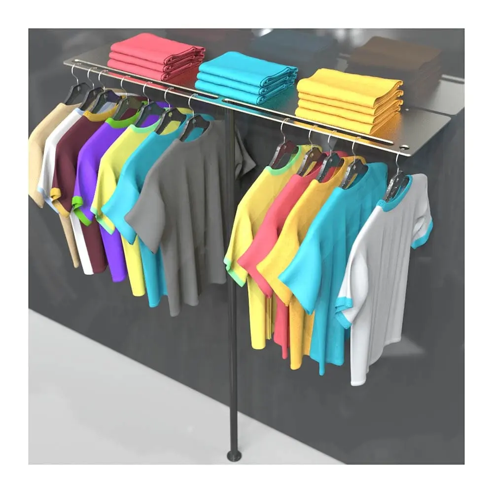 Clothing wall shelf display for retail shop 17