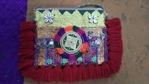 กระเป๋าเดินทางผู้หญิงสไตล์ยิปซีโบฮีเมียน, กระเป๋าด้ายแต่งพู่สไตล์โบฮีเมียน - Product Image 3