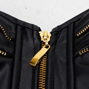 ด้านหน้าเต็มรูปแบบและหน้าอกซิปแฟชั่น Biker รัดตัว - Product Image 2