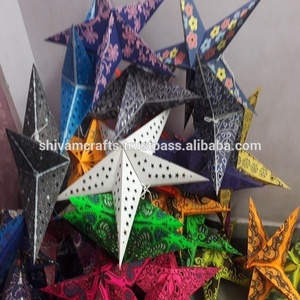 Lanternes étoiles en papier indiennes en gros Hot Trending Luxury Decor Mix Match Designs Lanternes/lampes étoiles en papier de Noël en gros - Product Image 2