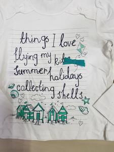 เสื้อแขนยาวผ้าฝ้าย bangladesh สำหรับเด็กผู้หญิงทุกฤดูกาลแฟนซีสุดๆพิมพ์ลายกลอนสีสำหรับฤดูใบไม้ผลิ - Product Image 2