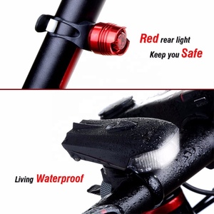 Bộ Đèn Xe Đạp Cree LED 400LM Đầu Đuôi Không Thấm Nước Pin Phía Trước Đèn Phía Sau Đèn Pin Với Khung Tay Lái Seatpost Đèn Xe Đạp - Product Image 4