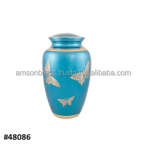 Nouveau Style cendres humaines crémation urne métal laiton décoratif funéraire souvenir crémation urnes pour cendres à la main - Product Image 5