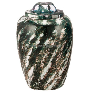 Urnas de cremación de aluminio, accesorios funerarios de Fuego Azul, tarro de cenizas de Metal con banda de grabado - Product Image 5