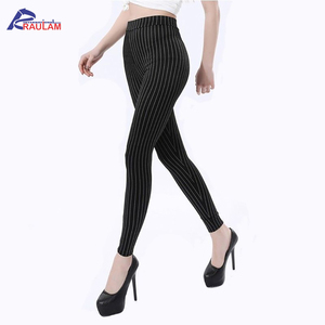Salspor − pantalon Slim à rayures pour femmes, Leggings, Slim, haut élastique, taille haute, Push-Up, à Compression, de Yoga - Product Image 5