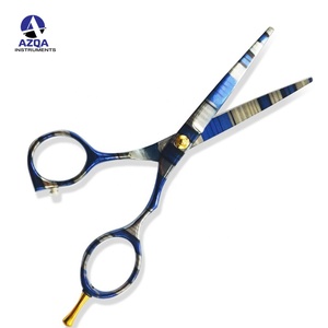 Ciseaux de barbier professionnels avec poignées recouvertes de papier, ciseaux de coiffure tendance, vente chaude - Product Image 3