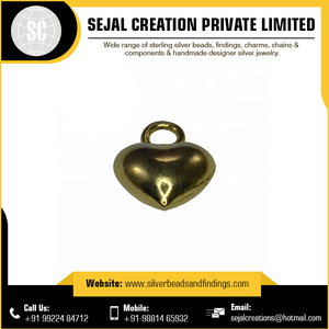 ส่วนประกอบหัวใจเงินสเตอร์ลิง925พร้อมจี้และเครื่องรางเคลือบทองสำหรับเด็กของขวัญจำนวนมาก - Product Image 4