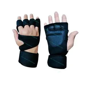 Guantes de gimnasio de Fitness de dedo corto con logotipo personalizado - Product Image 1