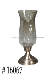 Bougeoir décoratif de Noël en verre bleu - Product Image 2