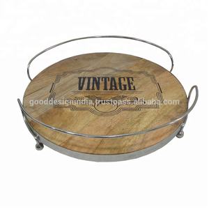 De madera con acabado natural impreso diseño único vajilla bandeja para el hotel y restaurante - Product Image 2