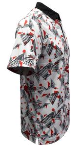 Camisetas de Golf de Manga Corta con Cuello en V para Hombre, Personalizadas con Logotipo, de Spandex/Poliéster, Transpirables y de Alta Calidad, Directo de Fábrica - Product Image 2