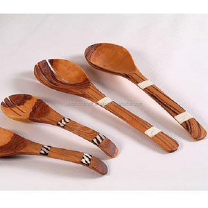 Ensemble de service à salade design Ensemble cuillère fourchette en bois d'acacia Outils à salade en bois personnalisés Ustensiles de cuisine Vaisselle Ustensiles de cuisine Couverts - Product Image 1