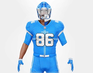 Uniformes de Fútbol Americano para Adultos, Diseño Transpirable, Antibacteriano, Secado Rápido, Colores Personalizados - Product Image 2