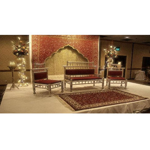 Muebles para Bodas Indias, Muebles para Bodas Gujarati, Muebles para Escenario de Boda Sankheda, Juego de Sofás Sankheda California - Product Image 1