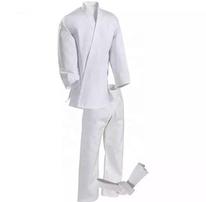 Uniforme de kárate blanco, 100% algodón, ligero, bordado personalizado, trabajo, kárate, gi - Product Image 3
