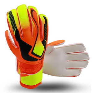 New Custom Comfortable Latex Soccer Goalkeeper Gloves Full Finger Sports Design with <b>Hand</b> Protection Gloves - Product Image 1