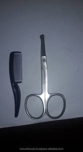 Custom Beard Scissors and <b>Comb</b> Set for Mustache and Beard High Quality Medical Grade Stainless Steel Made - Product Image 3