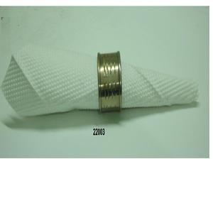 Porte-anneau de serviette en laiton fait main avec de l'or fini pour la fête de mariage et les événements - Product Image 1