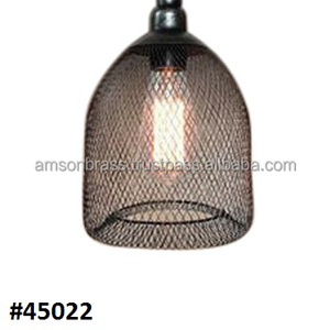 Farmhouse Decor Metal Hanging Pendant Lamp Metal Iron Perforated Cone Figure Hanging Pendant Lamp - Product Image 5