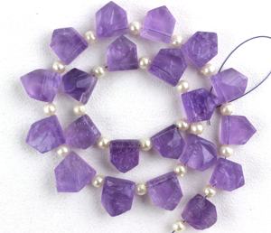 Hilo de 1 hebra de calidad superior, piedra Natural de amatista azul rugosa, para hacer joyas, colección de piedras - Product Image 3