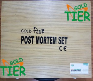Kit de Autopsia/Kit Post Mortem - Instrumentos Quirúrgicos de Acero Inoxidable, Modelo PM001 Nivel Oro - Product Image 1