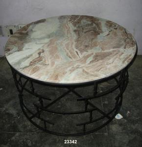 บ้านด้านข้างเฟอร์นิเจอร์ตารางด้านข้างกาแฟตารางโลหะเหล็กและหินอ่อนตารางกาแฟยอดนิยม - Product Image 2