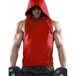 Débardeurs de sport pour hommes personnalisés OEM avec capuche - Product Image 1