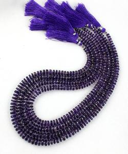 Cuentas facetadas redondas de amatista púrpura Natural de 16 "de largo para la fabricación de joyas, de alta calidad - Product Image 5