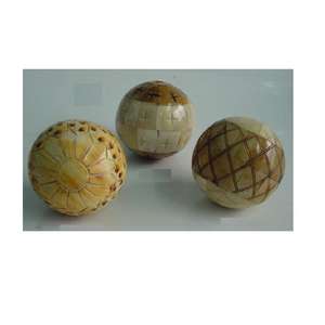 High Quality Bone <b>Mosaic</b> Inlay Decorative Balls All Sizes Colors Available Curving Design for Home Decor Novelty Gifts Wholesale - Product Image 5