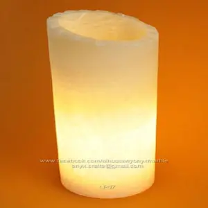 Cylinder Light Onyx Lamp