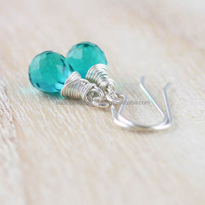 Apetite Quartz 925 <b>Sterling</b> <b>Silver</b> <b>Drop</b> <b>Earrings</b> Handmade Gemstone Jewelry for Weddings Parties and Gifts - Product Image 3